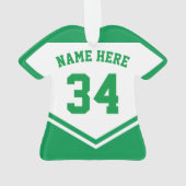 Ornement drôle de gardien de but d'hockey du (dos)