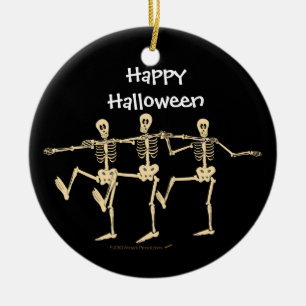 Ornement drôle de Halloween de squelettes de dans