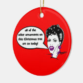 ornement drôle de Noël (Gauche)