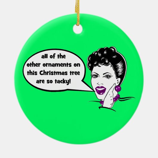 ornement drôle de Noël (Dos)