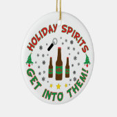 Ornement drôle de Noël de bière (Droite)