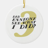 Ornement drôle de Noël d'Enneagram 3 (Devant)