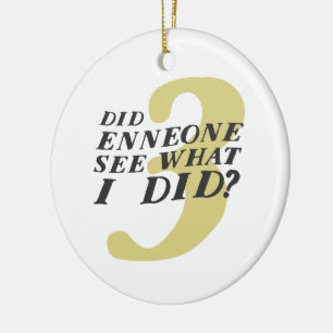 Ornement drôle de Noël d'Enneagram 3