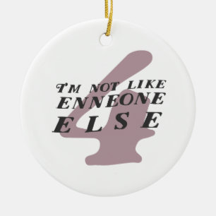 Ornement drôle de Noël d'Enneagram 4