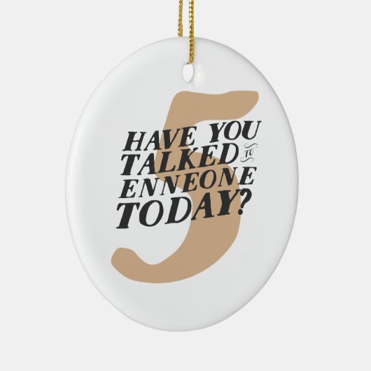 Ornement drôle de Noël d'Enneagram 5 (Droite)