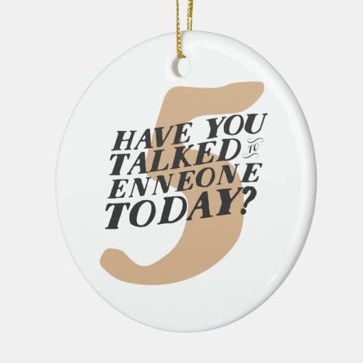 Ornement drôle de Noël d'Enneagram 5 (Gauche)