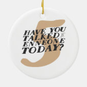 Ornement drôle de Noël d'Enneagram 5 (Dos)