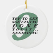 Ornement drôle de Noël d'Enneagram 9 (Dos)