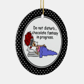 Ornement drôle de Noël d'humour de chocolat (Droite)
