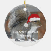 Ornement drôle d'écureuil de Noël (Dos)