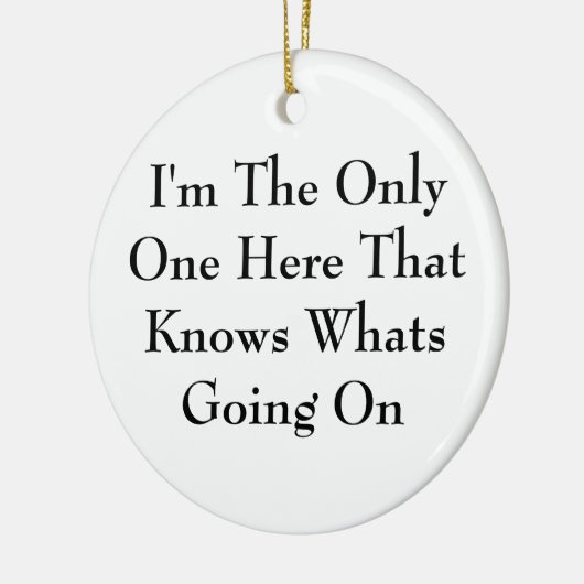 Ornement drôle sarcastique (Gauche)