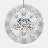 Ornement du 25e anniversaire personnalisé peu coût (Dos)