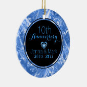 Ornement du 50e anniversaire du Mariage noir et bl (Droite)