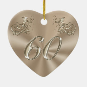 Ornement du 60e Anniversaire, Personnalisé ou Non