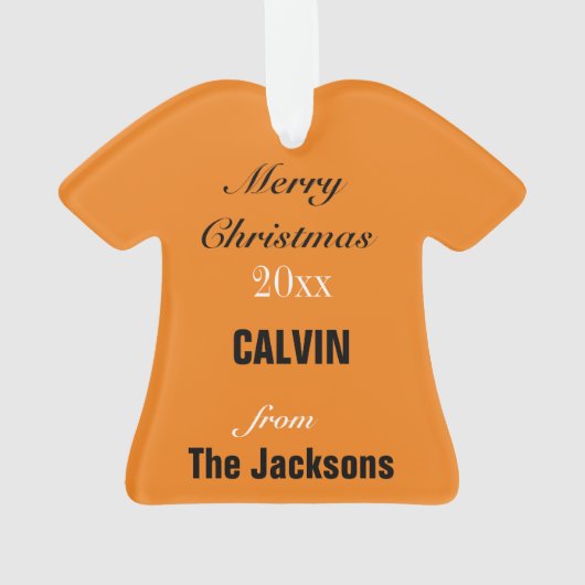 Ornement du Baltimore Baseball Jersey (dos)