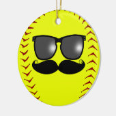 Ornement du base-ball de Fastpitch de moustache (Gauche)