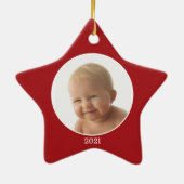 Ornement du cadre photo du Père Noël (Dos)