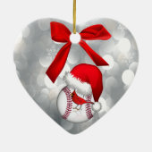 Ornement du cardinal de baseball Santa Hat (Dos)