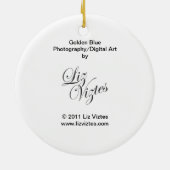 Ornement du cercle bleu doré (Dos)