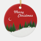 Ornement du cercle de la scène de Noël Woods (Devant)