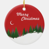 Ornement du cercle de la scène de Noël Woods (Dos)