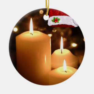 Ornement du Cercle de Noël, bougie de Noël