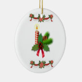 Ornement du Cercle de Noël, bougie de Noël (Droite)