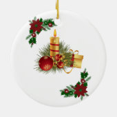 Ornement du Cercle de Noël, bougie de Noël (Dos)