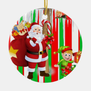 Ornement du Cercle de Noël, Elfe de Père Noël