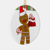 Ornement du cercle de Noël, Gingerbreadman (Droite)