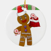 Ornement du cercle de Noël, Gingerbreadman (Dos)