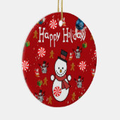 Ornement du Cercle de Noël, Joyeuses fêtes (Droite)