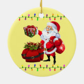 Ornement du Cercle de Noël, Père Noël (Dos)