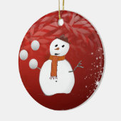 Ornement du Cercle de Noël, Snowman (Gauche)