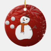 Ornement du Cercle de Noël, Snowman (Dos)