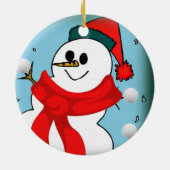 Ornement du Cercle de Noël, Snowman (Dos)