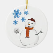 Ornement du Cercle de Noël, Snowman (Devant)