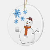 Ornement du Cercle de Noël, Snowman (Gauche)