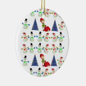 Ornement du Cercle de Noël, Snowman (Droite)