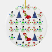 Ornement du Cercle de Noël, Snowman (Dos)