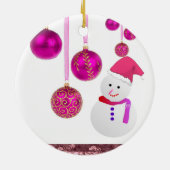 Ornement du Cercle de Noël, Snowman (Dos)