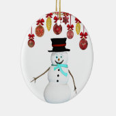Ornement du Cercle de Noël, Snowman (Droite)