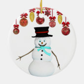Ornement du Cercle de Noël, Snowman (Dos)