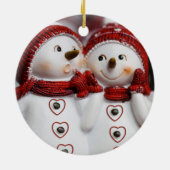 Ornement du Cercle de Noël, Snowman (Dos)