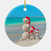 Ornement du Cercle de Noël, Snowman (Dos)