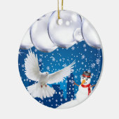 Ornement du Cercle de Noël, Snowman (Gauche)