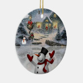 Ornement du Cercle de Noël, Snowman (Droite)