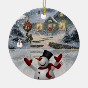 Ornement du Cercle de Noël, Snowman