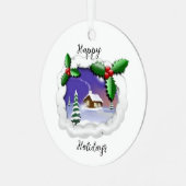 Ornement du cercle métallique de Noël (Avant gauche)