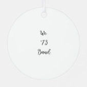 Ornement du cercle métallique de Noël (Verso)